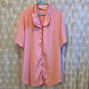 Victoria Secret Vintage Gold Tag Button Down Sleep Shirt
